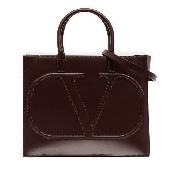 Valentino Handbags - Pre-Loved Valentino Medium Leather VLogo Walk Tote